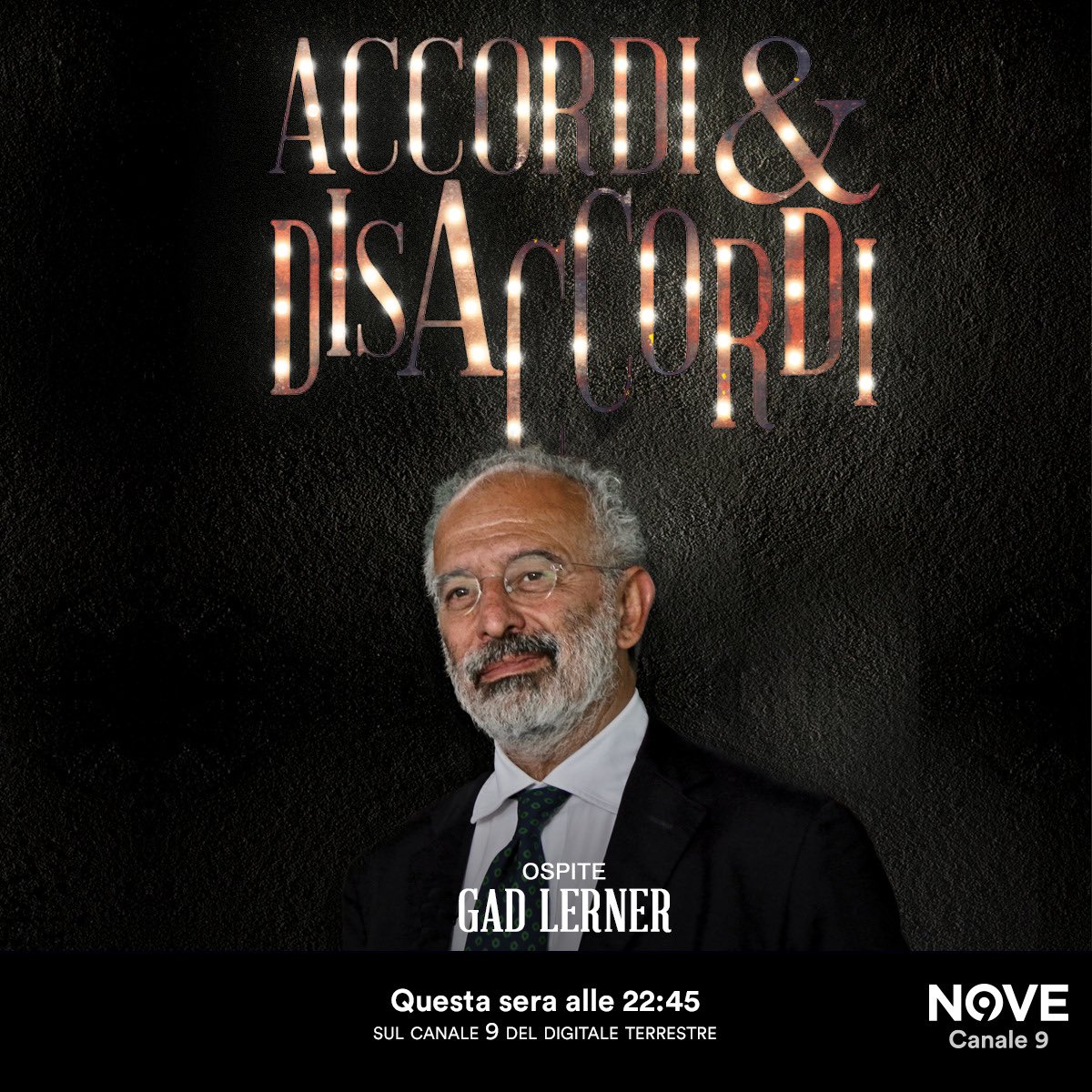 Tra poco inizia #AccordiEDisaccordi, questa sera sarà nostro ospite @gadlernertweet. Tanti i temi da affrontare dopo questa settimana ‘della discordia’. Non mancate #5giugno #siateci