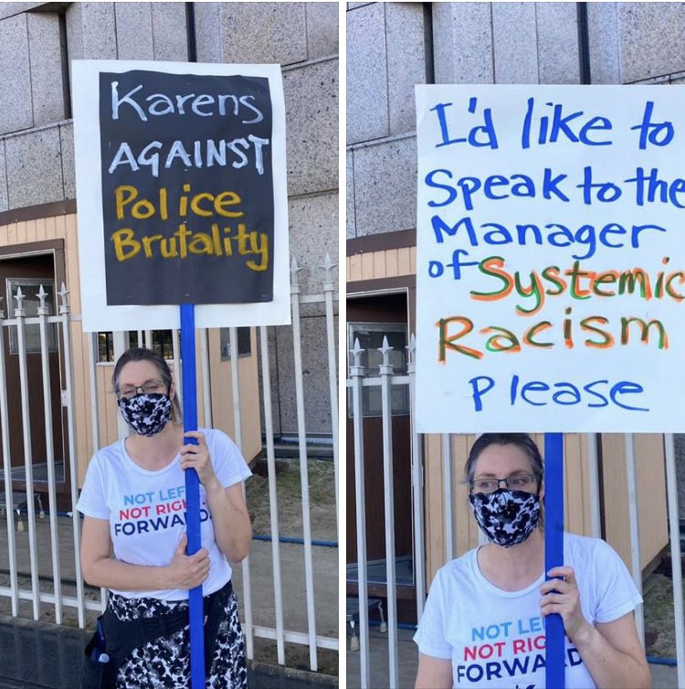 idasofia1's tweet photo. The Karens can use their voice too!

#Karen #karensgonewild 
#TrumpIsANationalDisgrace https://t.co/NY3SdwQIi0