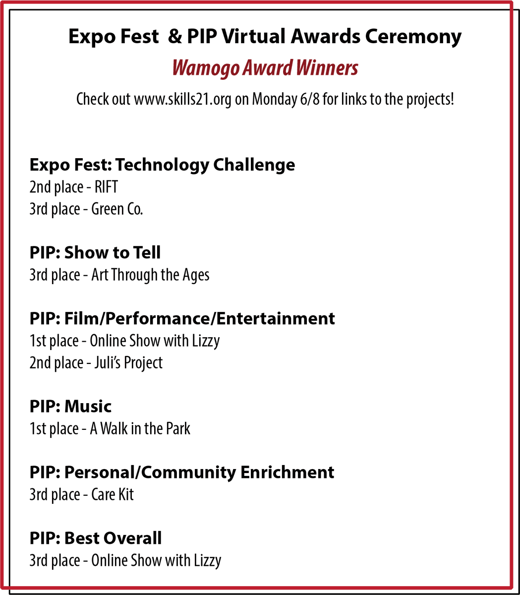 MrsMatBusiness's tweet photo. While nothing can replace the exceptional experience of the annual Expo Fest, the @ecskills21 team hosted a fantastic virtual ceremony live on FB. Congratulations to all the #Wamogo students who worked hard in school and during distance learning! 
@WAMOGO_Loveland @RSD6_LPS_Supt https://t.co/LXaUsvMnAs