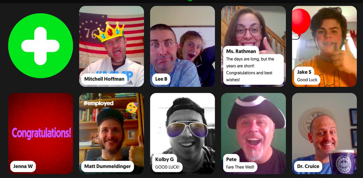 MissCorbeil's tweet photo. Happiness is....watching students' and colleagues' videos on Flipgrid wishing me luck next year! What a wonderful surprise, thank you @RustinStrength @KGonzalez_WCASD @CDiffendall @CruiceAP @Leebo2424 https://t.co/nGt2WOwzW2