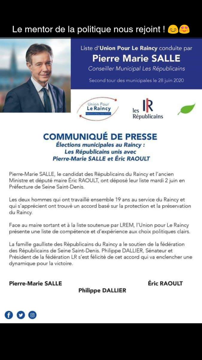 MonegerK's tweet image. #Municipales2020 #LeRaincy