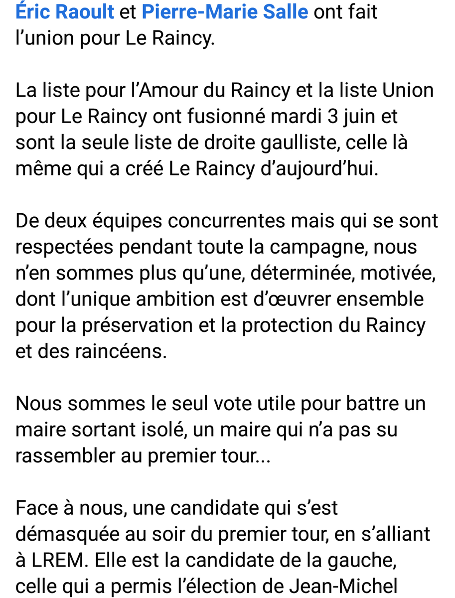 MonegerK's tweet image. #Municipales2020 #LeRaincy
