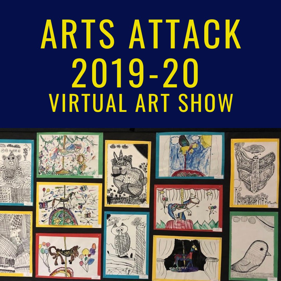 Arts Attack 2019-20 Virtual Art Show youtu.be/I9xSSs2y4w4 via <a href="/YouTube/">YouTube</a> 

Celebrating Art! 
Thank you to all the Teachers, Parents, and Students who contributed artwork images for our 2019-20 Virtual Art Show! #homeschoolart #onlineartlessons #artsattack