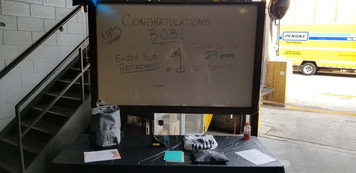 Marlton Center, Lawnside. Congratulations Bob Ayars on your retirement. You will be missed. Enjoy!!!! @ChesapeakUPSers #retirement @UPSers @UPS