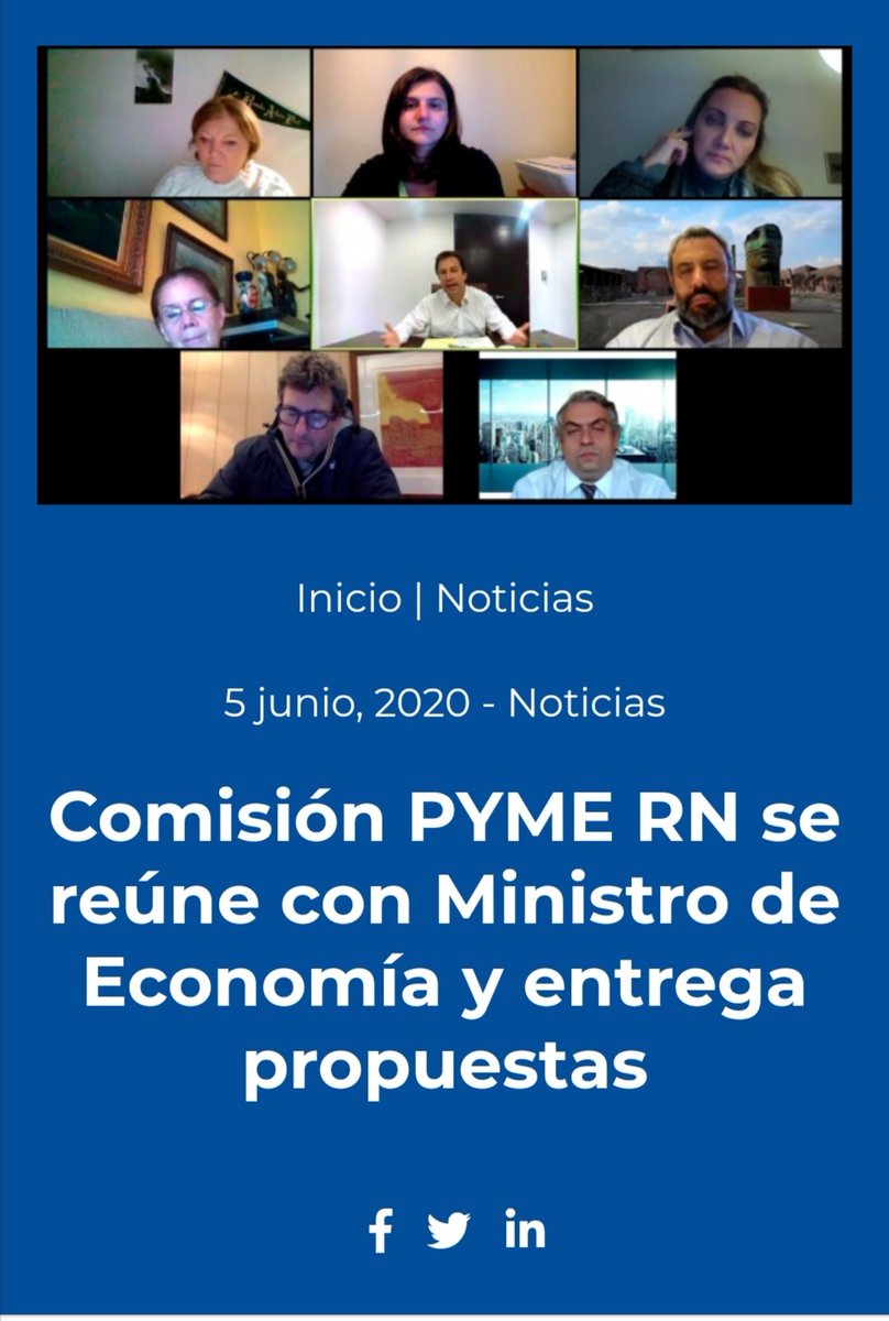 La Comisión PYME RN, se reunió con el Ministro de Economía, <a href="/LucasPalaciosC/">Lucas Palacios</a> y entregó propuestas para aliviar la carga a la pequeña y mediana empresa en medio de la pandemia.

¿Cuáles? Revísala en la siguiente nota.

thetimes.cl/economia/apoyo…