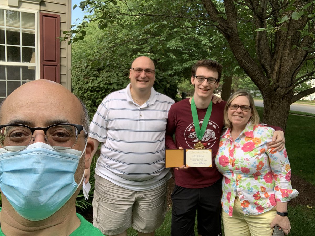 FPHSBruins's tweet photo. Made a surprise visit to FPHS Class of 2020 Valedictorian, Alexi Gladstone who will be attending UVA in the Fall. Congratulations Alexi! https://t.co/0DtNyGncBi