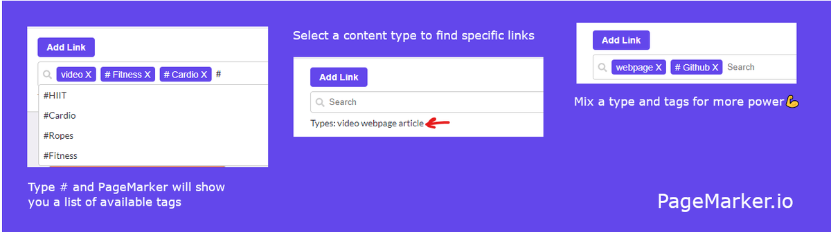 PageMarkerApp's tweet photo. Filter your links easily with PageMarker! Try for free 👉 https://t.co/L5Zkhv0go5 
#bookmarks #content #tipsAndTricks https://t.co/XhWX0KtaG3