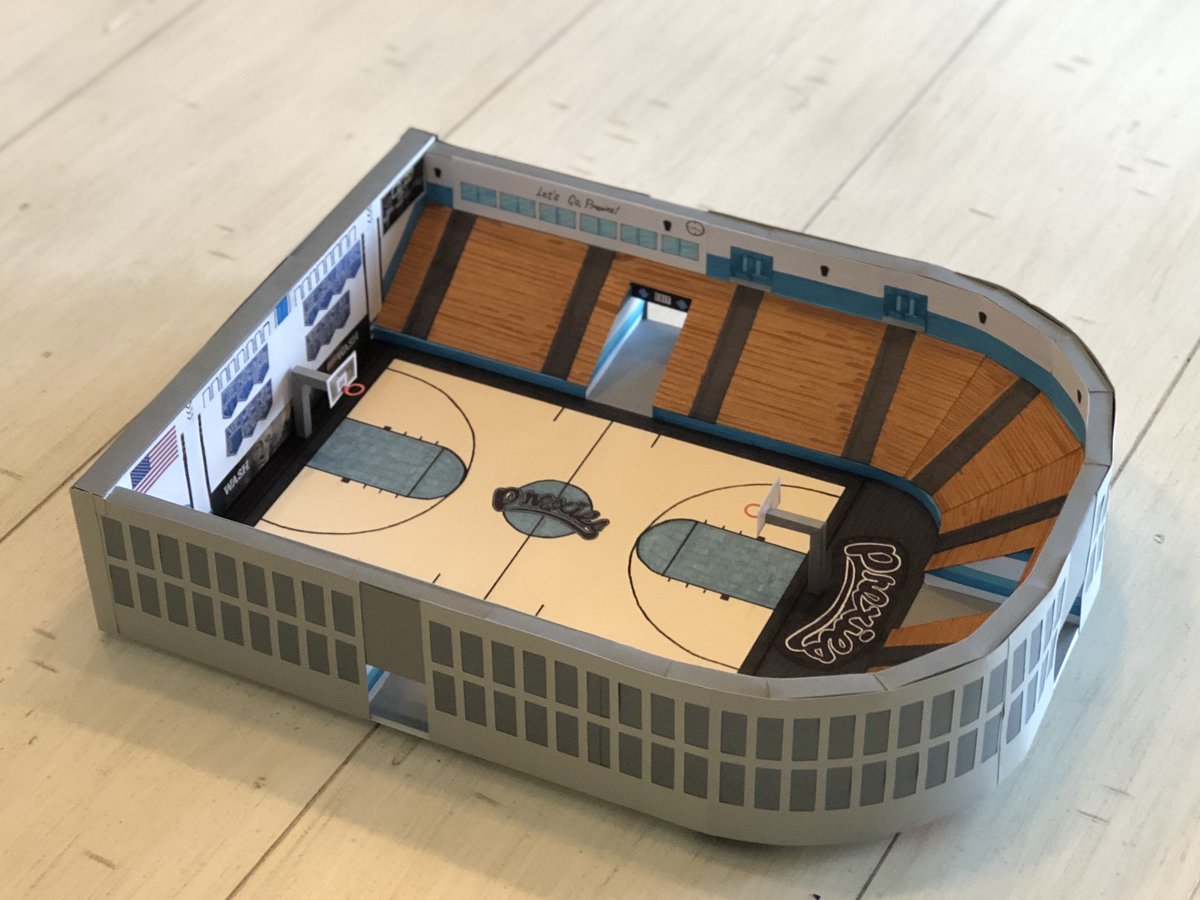 Paper Stadium #12 Washington High Gym. My first basketball court and my first project from Pennsylvania. I already have a commission to be back in PA very soon. 