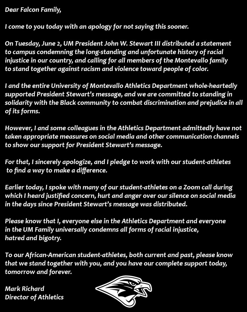 Montevallo Falcons tweet media