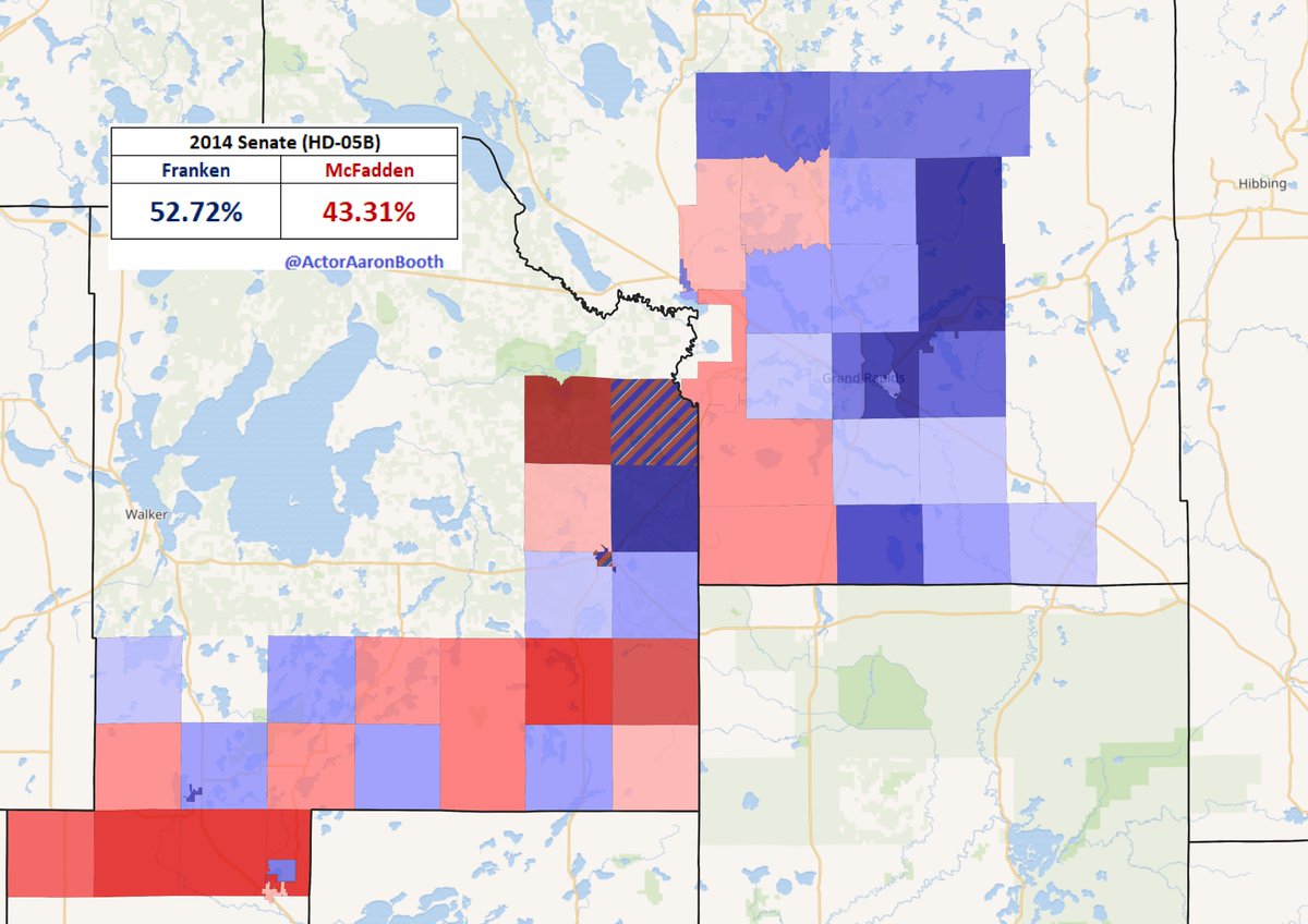 ActorAaronBooth's tweet photo. Klobuchar's narrow 2018 margin in #HD05B might be a sign for the DFL that while they may be able to keep GOP candidate Igo's margin in the single digits, flipping the district may prove to be too difficult. https://t.co/TqMuJCEvFK