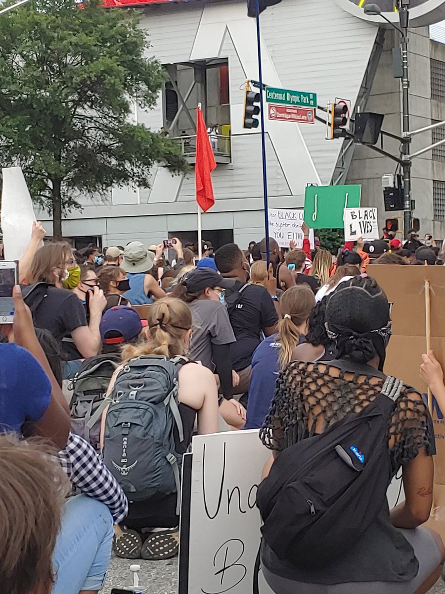 rucker523's tweet photo. Peaceful protest in Atlanta https://t.co/wz4Ea3yz6a