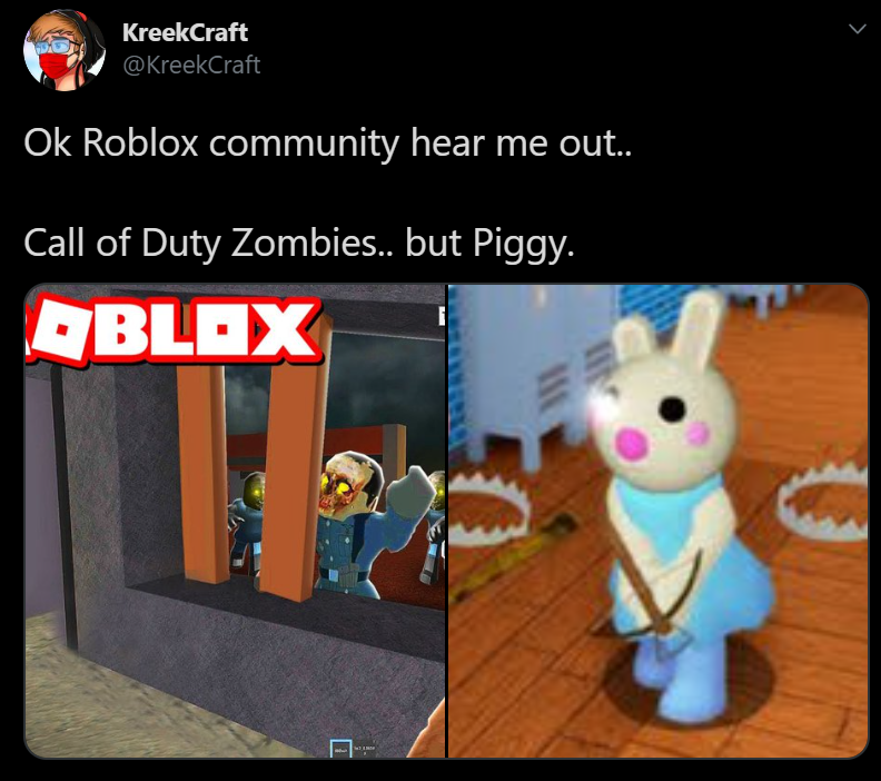 Ik3as On Twitter So Uhhh Not Saying It S Going To Happen But I M Interested To Hear Your Hypothetical Ideas For Piggy 2 Or Another Piggy Related Game - zombie roblox pony piggy