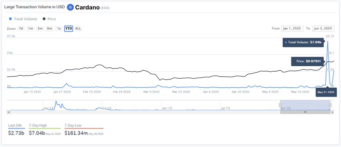 Cardano Large Transaction Volume