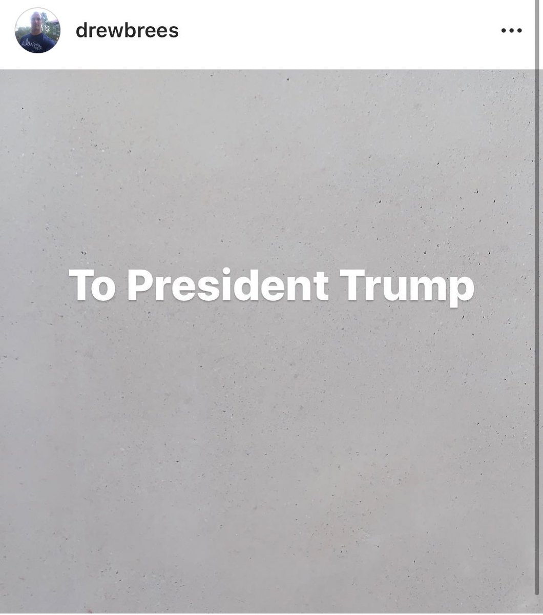 ByLukeJohnson's tweet photo. Drew Brees responds to president Donald Trump’s suggestion that his apology was unnecessary https://t.co/Aw51pb4iVF