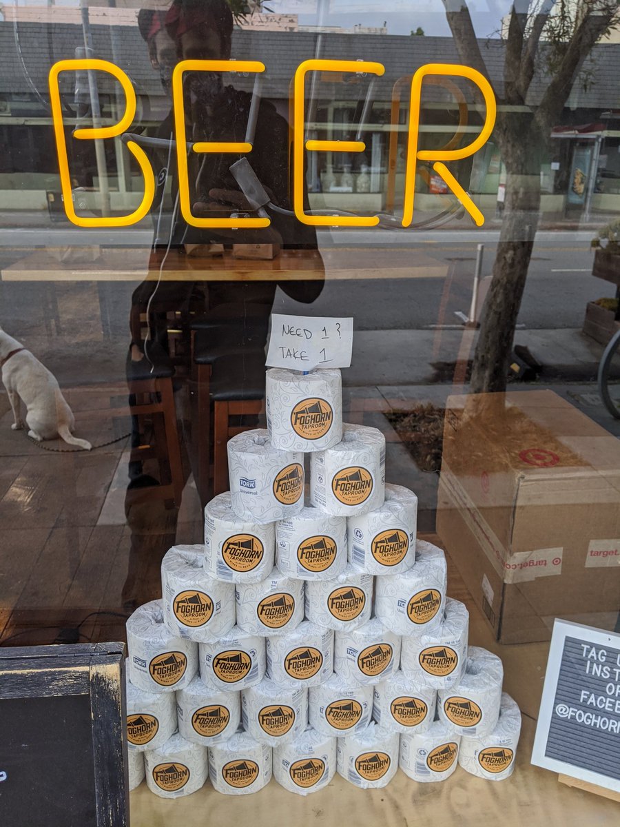 Our local wing place is serving the community