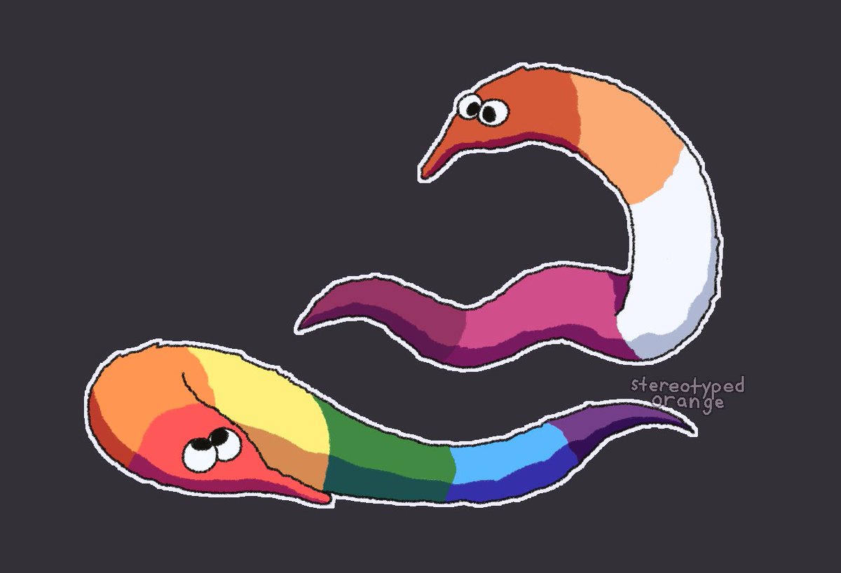 StereotypOrange's tweet photo. pride worms part 2 uwu
#pride #PrideMonth #PrideMonth2020 #worm #wormonthestring #prideworm #lesbian #gay https://t.co/1GsOK5lr9v
