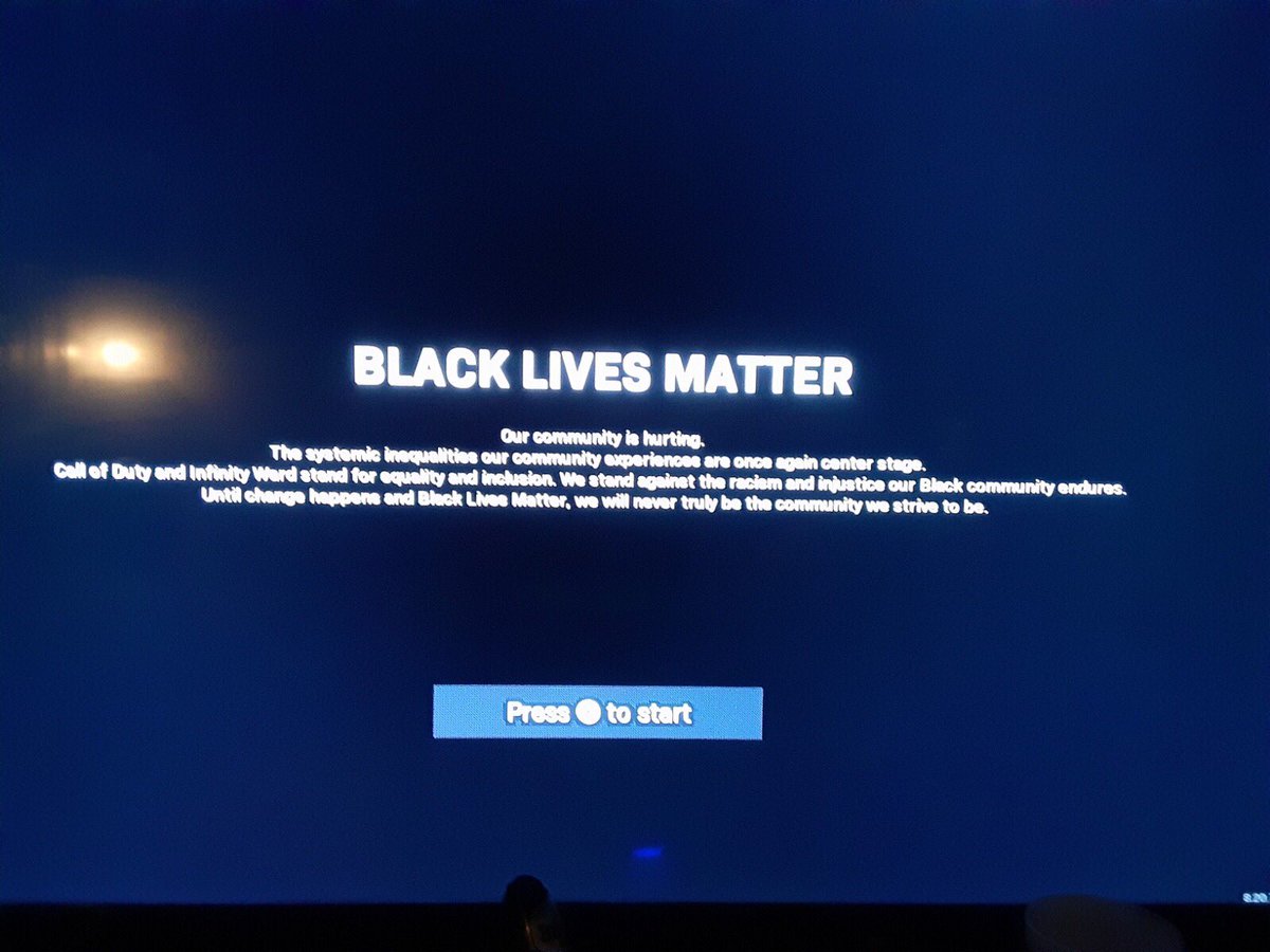abbeyn0rmal's tweet photo. I couldn’t love anything more than seeing this ... it’s the screen that everyone must now go through to even start COD https://t.co/u4pkClvVXl