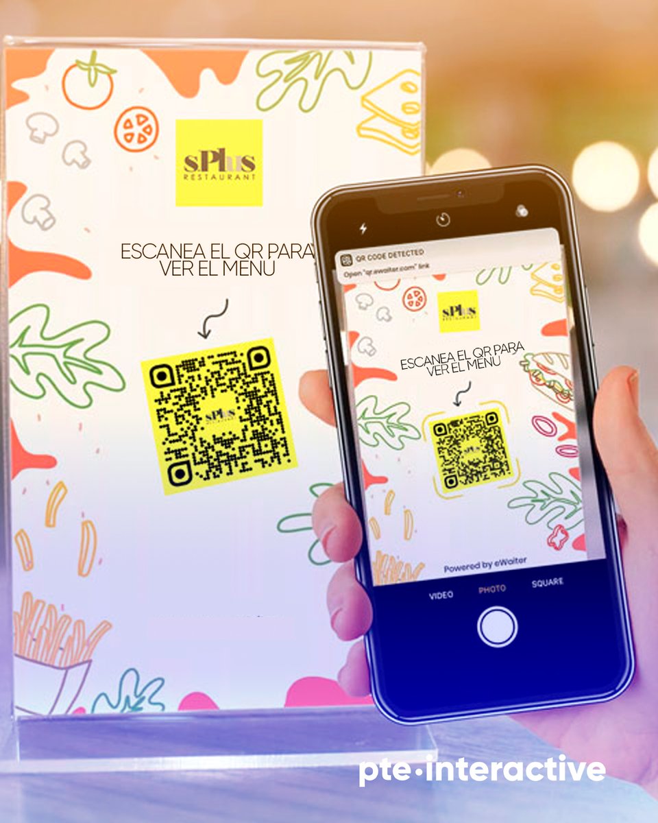 pteinteractive's tweet image. ¿Sabías que agregar el código QR en los menús de los restaurantes es una de las opciones para mantener la sana distancia?⁣

Conoce nuestra gama de servicios en nuestra página web: pteinteractive.com.mx⁣
⁣
 #códigoqr #Marketing #Restaurantes #PYMES⁣