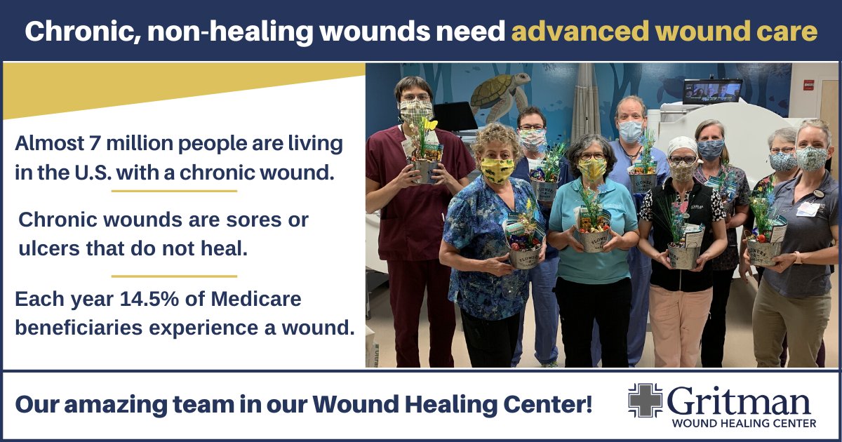 Wound Care Awareness Week is a perfect time to highlight the caring team in our Wound Healing Center. With state-of-the-art equipment and highly skilled staff, we offer advanced and comprehensive wound treatments. Learn more at gritman.org/woundhealing.