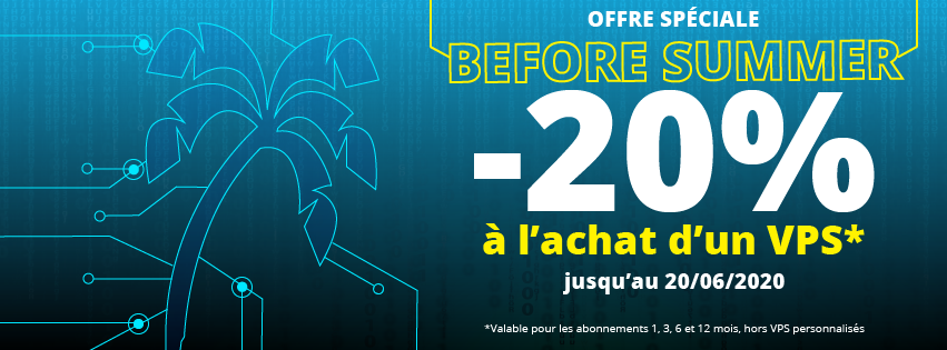 FirstHeberg's tweet photo. 😇SURPRIIIIISE ! 😇
☀️Pour préparer l'#été comme il se doit, profitez de l'offre spéciale #BEFORESUMMER : -20% sur les #VPS jusqu'au 20/06/2020 inclus ! ☀️
👉https://t.co/Ap0O64QPaG 😍
#promo #web #server #hebergement #internet #hosting #datacenter #summer #offre https://t.co/k1APG9p1kF