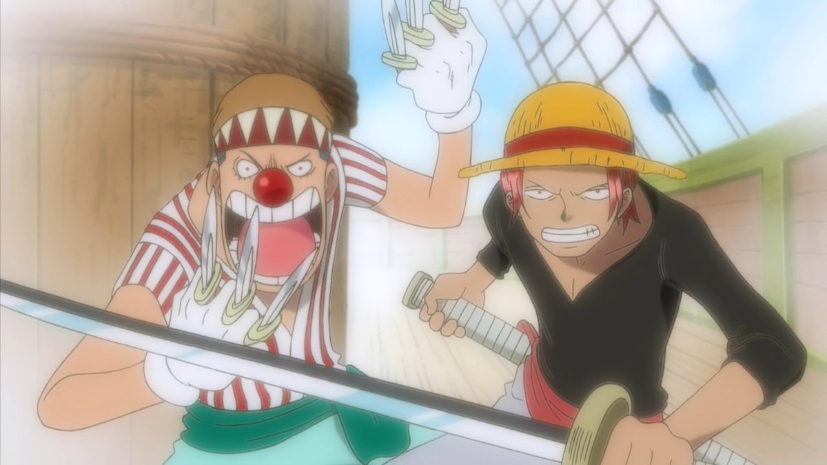 ■ But to help Luffy he lost his dominant arm .■ There is a Statement from the Magazine which implied Shanks losing Power after he lost his dominant arm .<< Even with one arm ;His power is overwhelming >> .