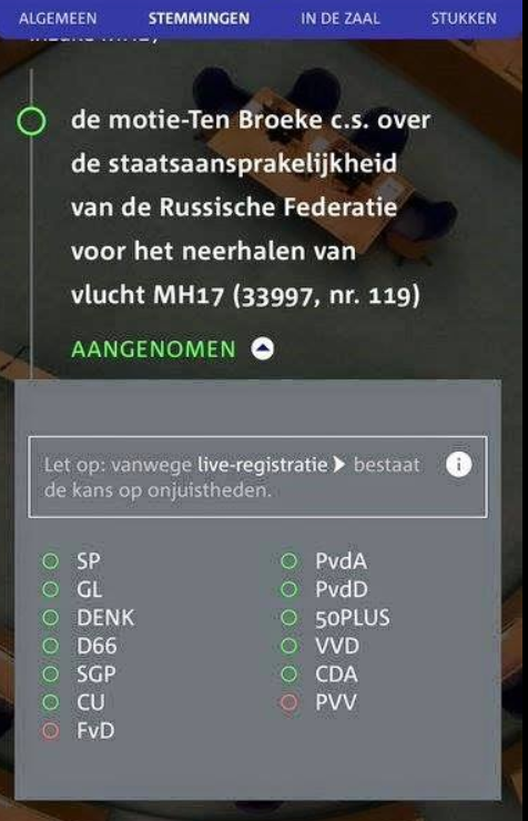 Als u op zoek bent naar de lange arm van Vladimir, dames en heren: die zit gewoon in ons parlement. #MH17 #Baudet #Wilders