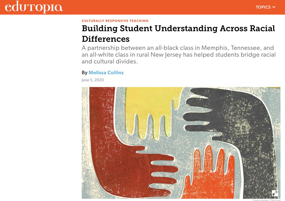 JenWilliamsEdu's tweet image. Building Student Understanding Across Racial Differences  edutopia.org/article/buildi… @edutopia So very proud of my friend @CollinsNBCT! Doing the work...every...single...day!
#BlackLivesMatter #PeaceSignsProject #SparkEmpathy #ProjectKakuma #TeachBoldly @EmpaticoOrg #proudofmyfriend