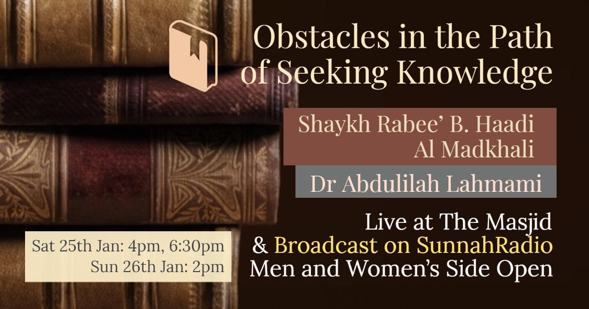 👍 Free Audio 🎧 Download & Listen #Obstacles in the Path of Seeking Knowledge – Dr Abdulilah Lahmami | Manchester wp.me/p1MeBU-2Km?utm… #seekingknowledge