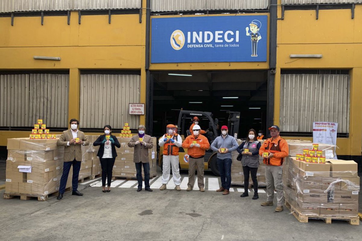 Despacho de la Primera Dama de la Nación canalizó donación de empresa Nestlé bit.ly/2UeRUqe