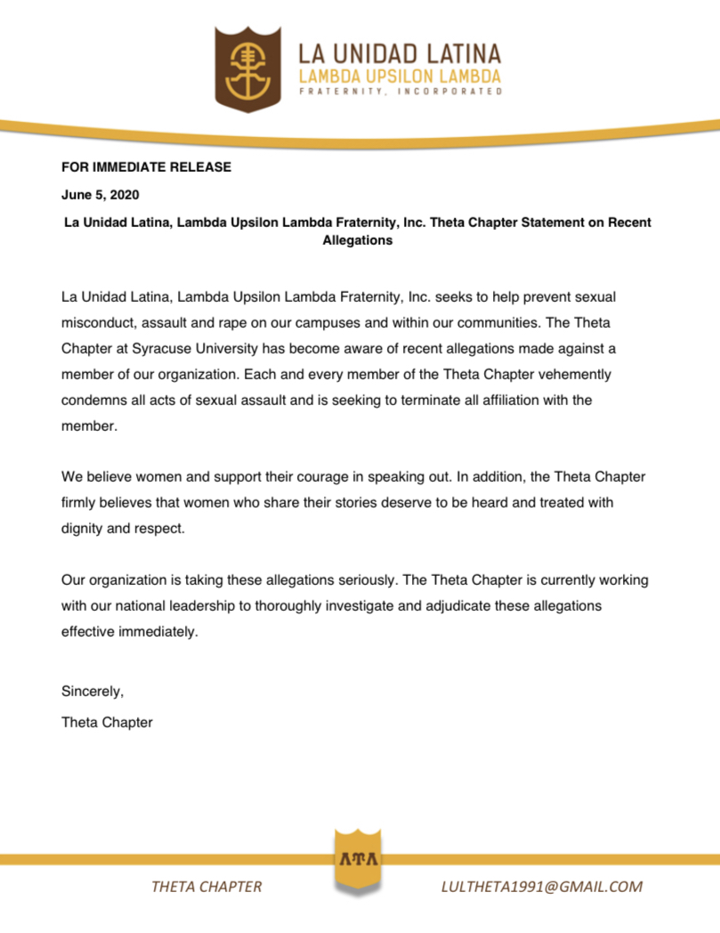 cuse_lambdas's tweet image. We hear you. We believe you. We sincerely apologize.