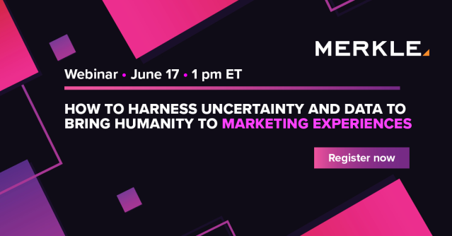 kretzerm's tweet photo. “Not knowing” can be more valuable than one might think. @Merkle's @ENicholson shares how we use Adobe tools to develop personal experiences in a #webinar on June 17 at 1pm: https://t.co/yE2Fw2UQt7 https://t.co/0Sk0RoPwYc