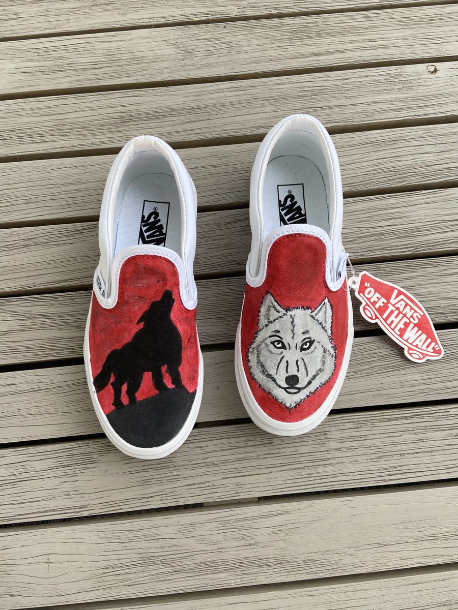 Wolf Vans 🐺 Message me if you want a pair!