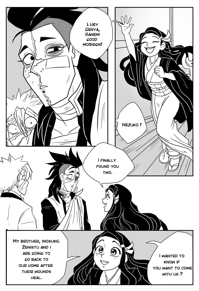 YuramecX3's tweet photo. "After the long night". A Genzuko mini comic. #genyaShinazugawa #genya #nezuko #kimetsunoyaiba https://t.co/rr0SL4DPNb