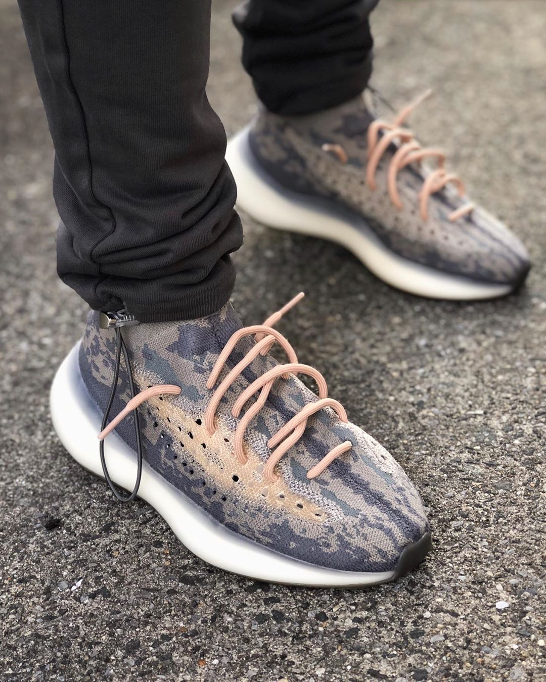 Yeezy 380 mist on best sale feet