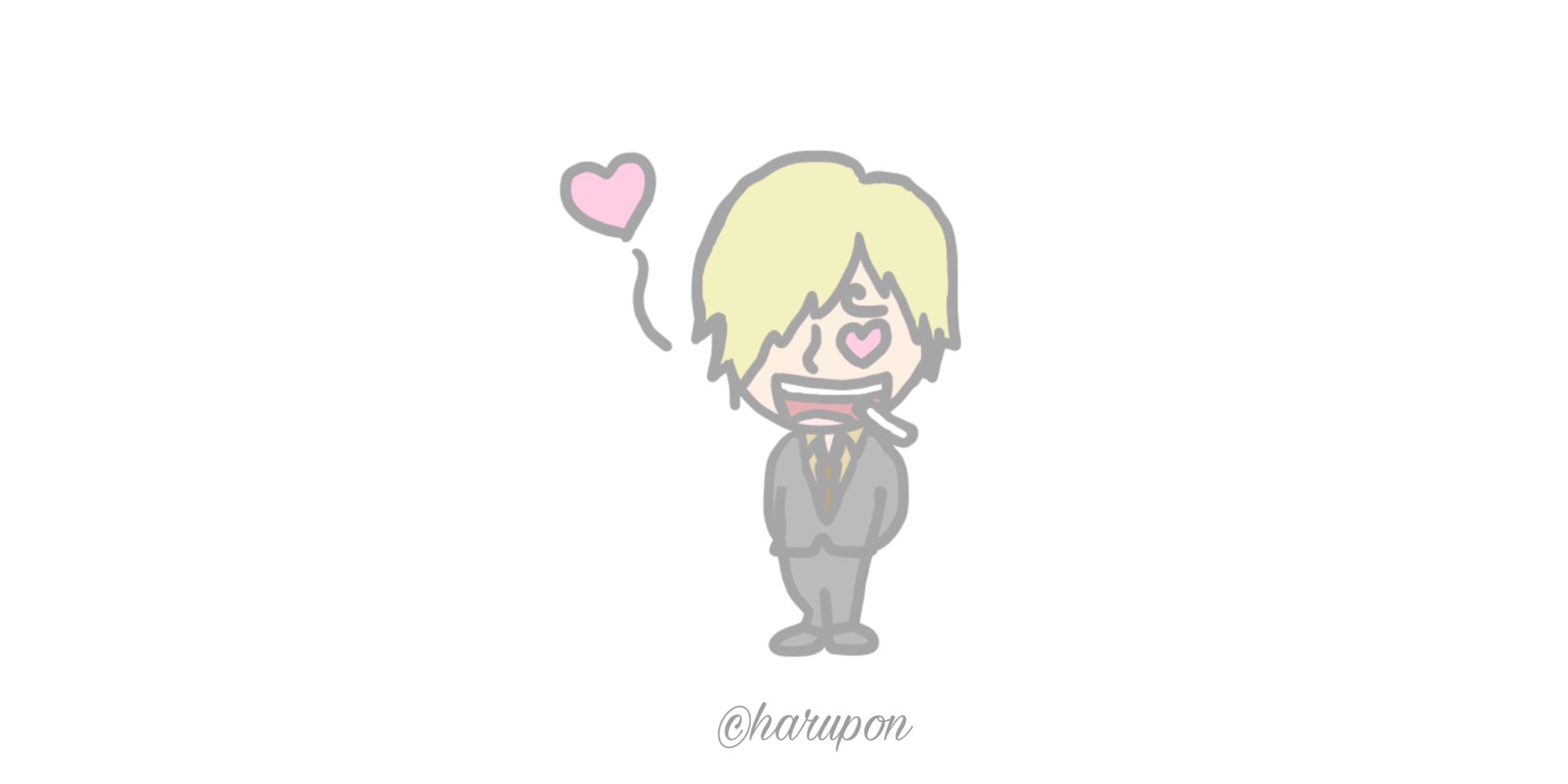 ゆるふわうさぽん サンジ ワンピース Onepiece サンジ ワンピースイラスト イラスト 1日1絵 T Co Et0jzfb9pc Twitter