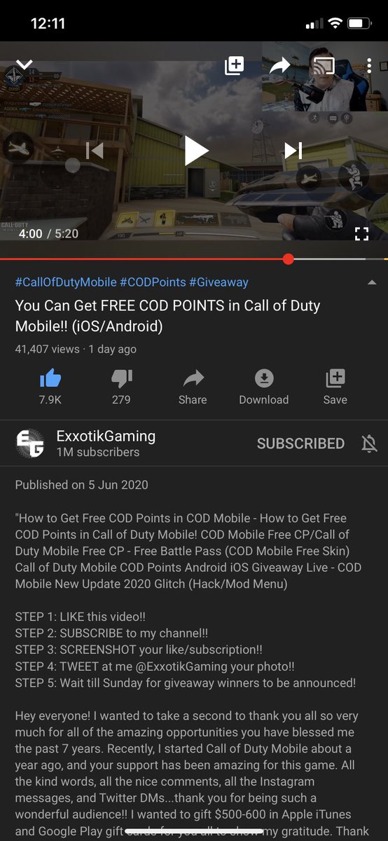 jebuschrysller's tweet photo. Congrats @ExxotikGaming on 1 mil! https://t.co/sVOVFWAwhP