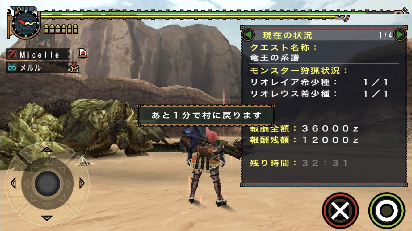 ひょんひょん キッチンスキル が良かったので防具を作って行ってみた 時間的にはまあまあの結果 天鱗は何度でも嬉しいね リオレウス希少種 リオレイア希少種 Mhp2g Mhp2g Ios Mhp2gforios