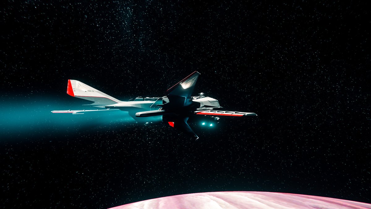VSkirata's tweet image. The bringer of big booms! 

The Retaliator has very quickly found its way into my heart thanks to its ease of dispatching enemies, criminals beware!

🎇

It feels like the submarine of the &apos;Verse  

@RobertsSpaceInd #StarCitizen #Aegis #Retaliator #VirtualPhotography