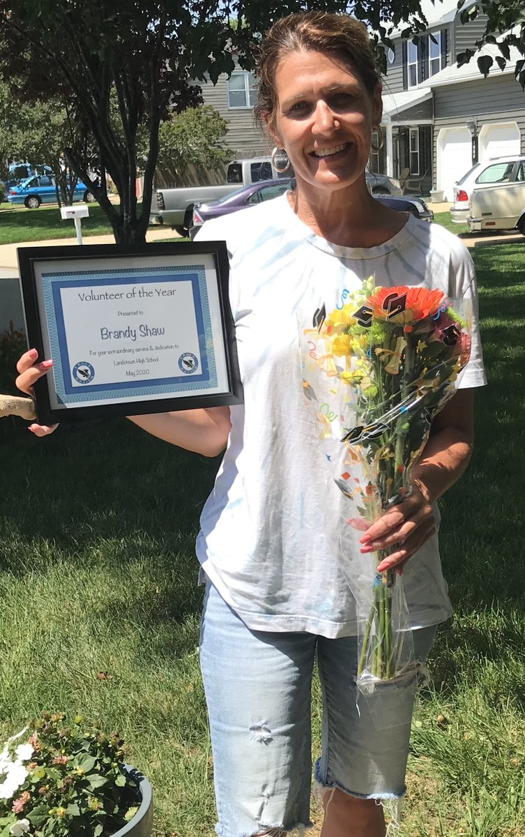 LandstownEagles's tweet photo. Congratulations and thanks to our Volunteer of the Year, Brandy Shaw. She has given her time and her love to LHS! https://t.co/EnoPwKCYHV