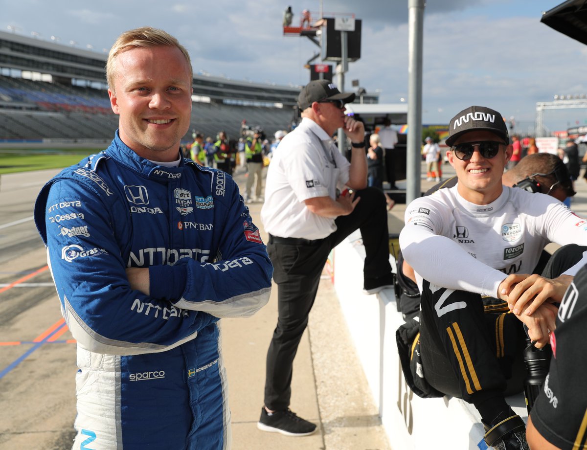 CGRindycar's tweet photo. All smiles thinking about tomorrow 😁 

#Genesys300 | @IndyCar https://t.co/fUqfGd4xjp
