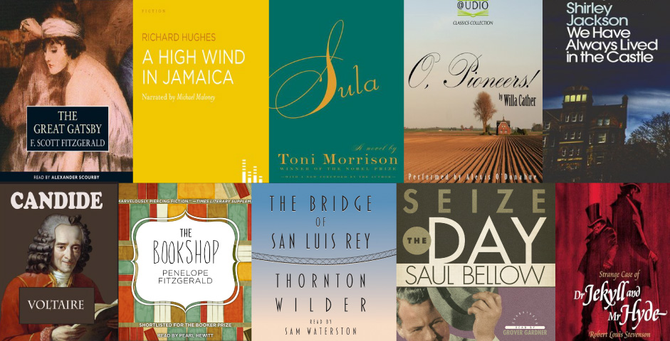 collage of audiobook covers