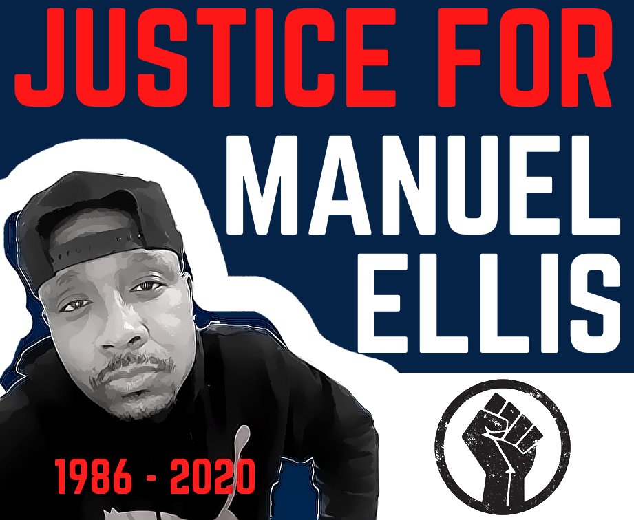 Manuel Ellis, 33, died on March 3rd after being beaten, tased, restrained & handcuffed by Tacoma Police. He could be heard on police scanner traffic saying, “I can’t breathe.” Get the full story:  https://nbcnews.to/2UfzF40   #ICantBreathe  #JusticeForManuelEllis  #BlackLivesMatter  
