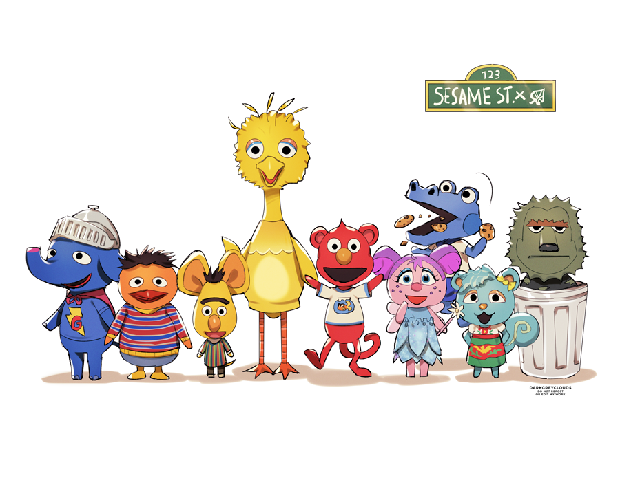 DarkGreyClouds's tweet photo. sesame st villagers https://t.co/XCOGWnD6AI