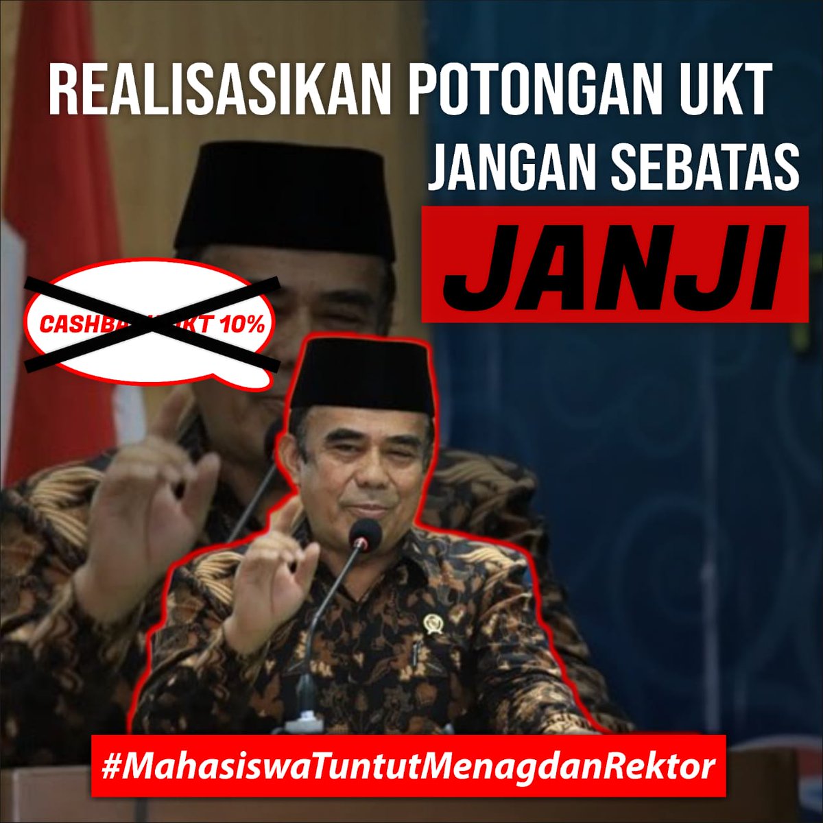 Jadi orang tuh harus punya komitmen sama omongan jangan bisanya cuma ngomong tapi buktinya NIHIL. Manusia apa hewan !!
#tinggaljanji #MahasiswaTuntutMenagdanRektor