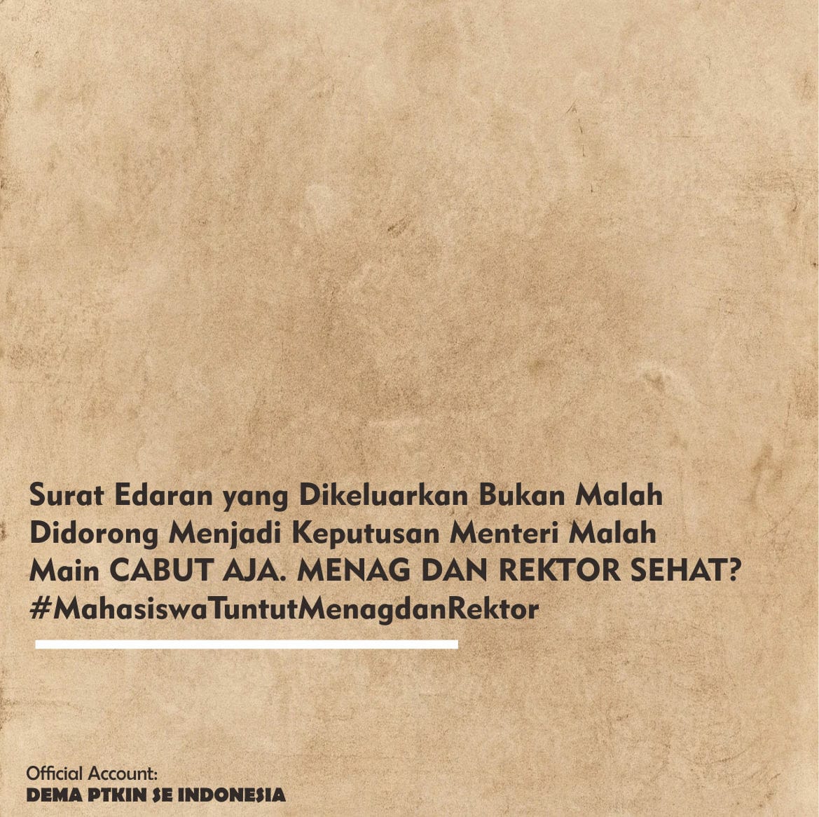 PSBB - PENINDASAN SADIS BERSKALA BESAR
<a href="/MataNajwa/">Mata Najwa</a> <a href="/Kemenag_RI/">Kementerian Agama RI</a>
#MahasiswaTuntutMenagdanRektor