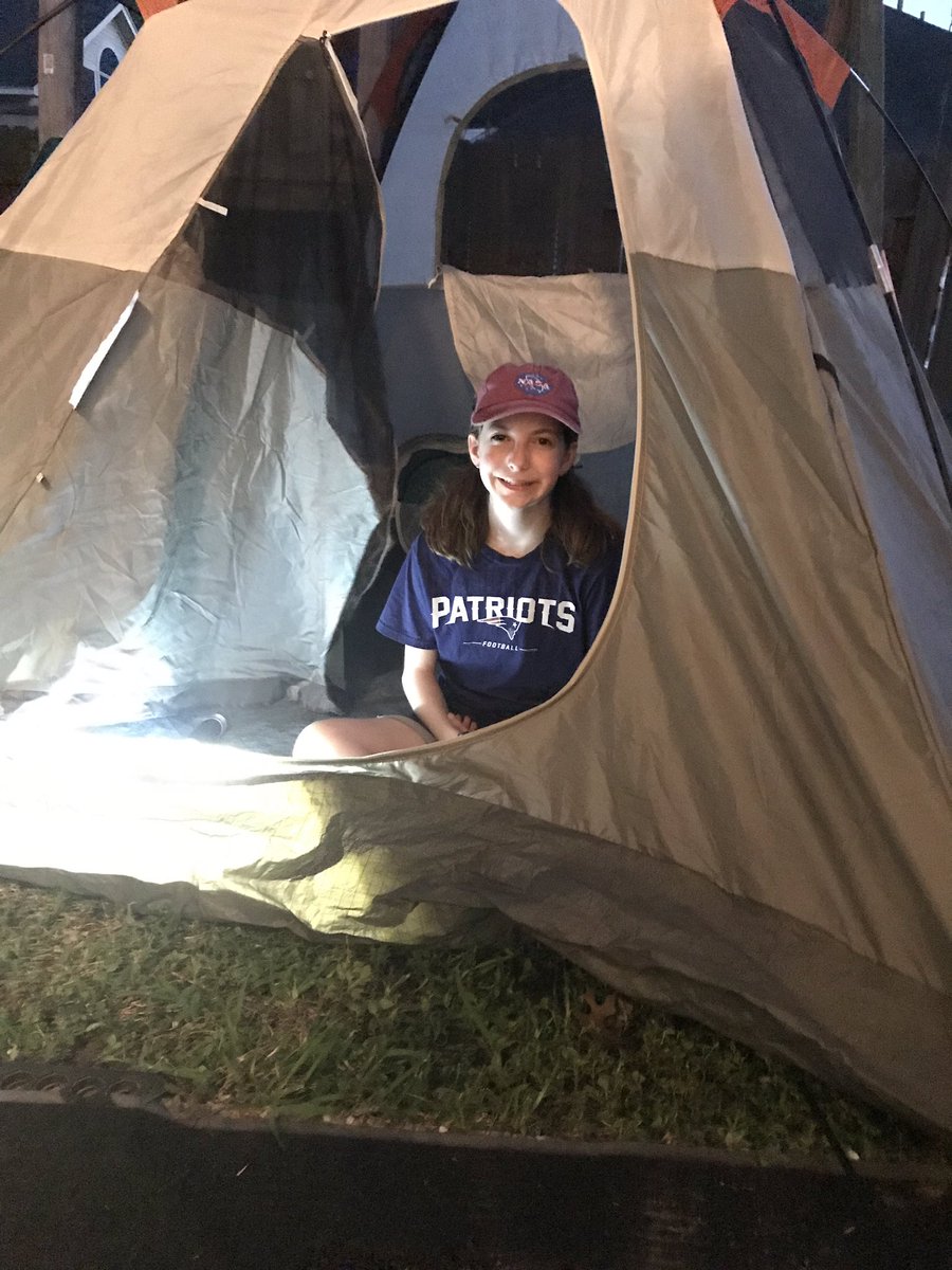 nminus1's tweet photo. Waiting for it to get a little darker to see the moon with the telescope #SpaceCenterHou #VirtualCampout https://t.co/532GBovY7U