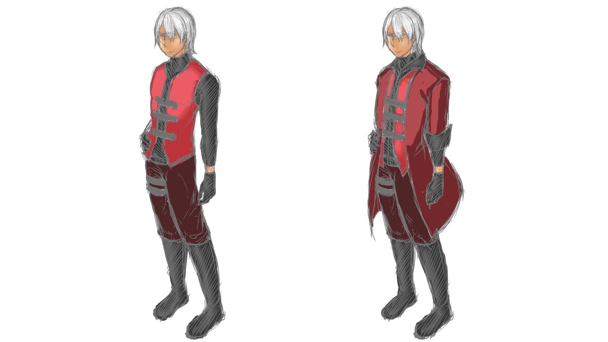 富士見の娘 サブ On Twitter ダンテさん Devil May Cry 1 左 コート無し 右 コート有 通常 Devilmaycry ダンテ