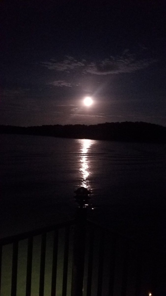 LakeViewAutos's tweet image. Grayson's been waiting all week to see the Strawberry Moon. It's beautiful on Lake Lanier! @GlennBurnsWSB @wsbtv