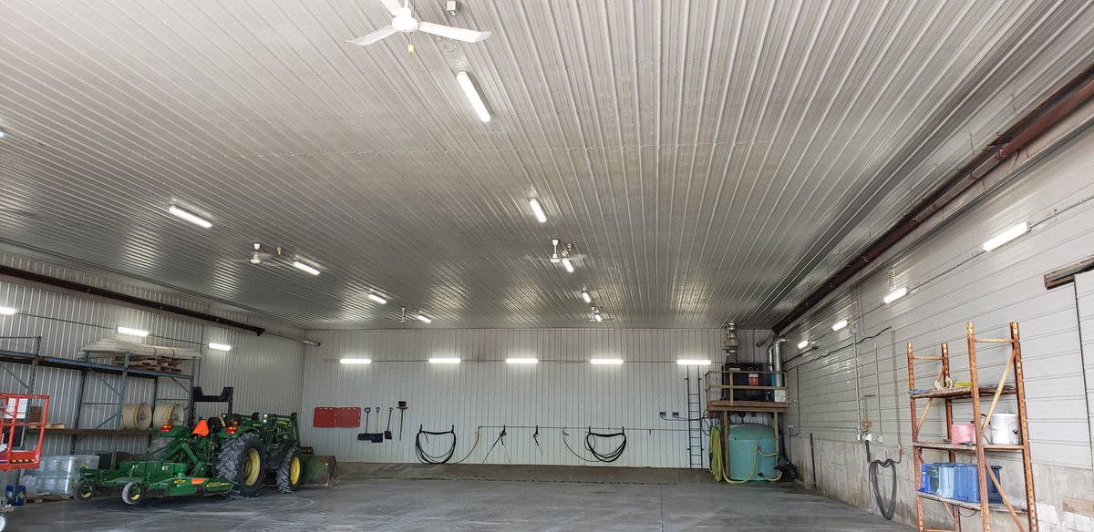 WestlandHogco's tweet photo. The washbay got a little upgrade this week. New LED lights installed by Poppe Electric! Thanks to Steve and his crew for lighting up my world! https://t.co/rup0L2j2jG