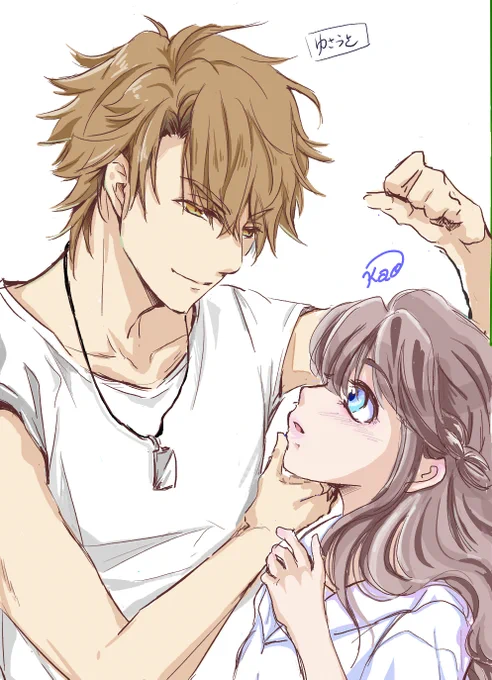 昨夜～明け方までまたまた絵チャに参加させて貰いました?☺️ 秀吉さん祭りも最高じゃ?\(^^\) (/^^)/
テーマが梅雨の季節にぴったりの「水も滴る秀吉さん」
後半戦は珂央さんと初合作っ✨壁ドン?ムズかったけどイイ経験になったなぁ♡?? 